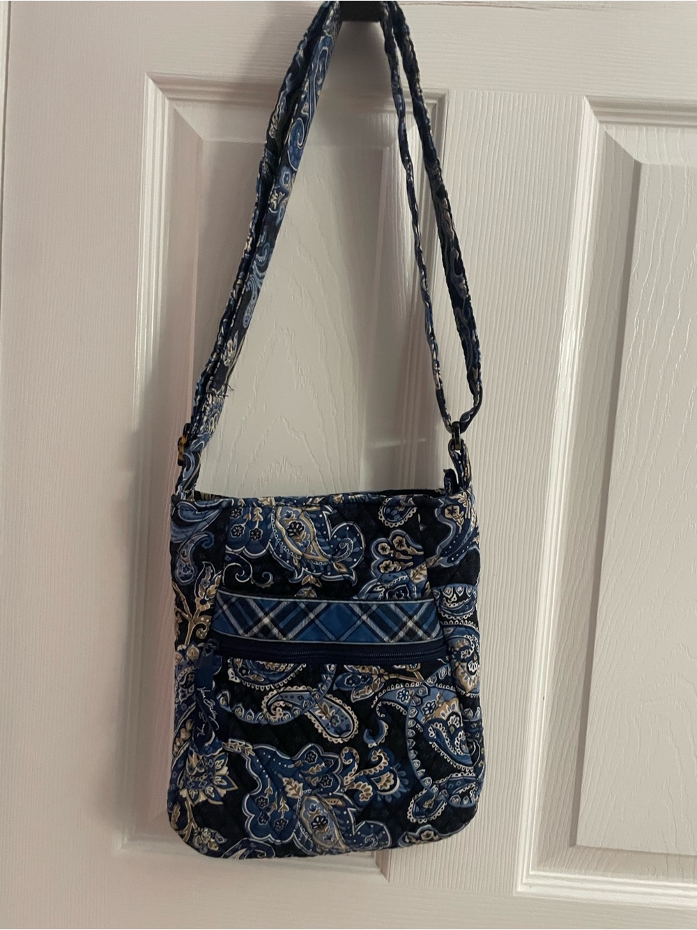 Vera Bradley Blue Paisley Quilted Crossbody